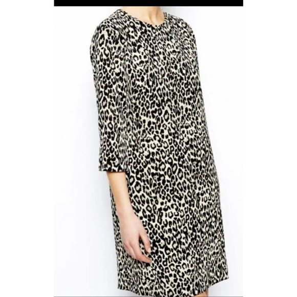 Asos Design Animal Leopard Print Short Dress sz 2 mini Cheetah Mob Wife - Picture 4 of 6